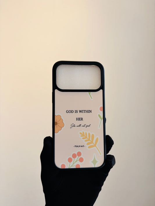 God is with her phone case